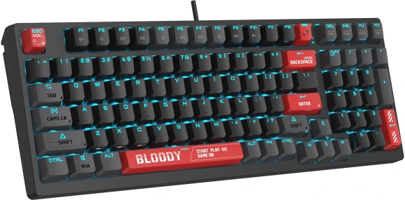 Клавиатура A4Tech Bloody AT98 механическая черный/красный USB for gamer LED (AT98) кабель 1.8м Клавиатура A4Tech Bloody AT98 механическая черный/красный USB for gamer LED (AT98) кабель 1.8м