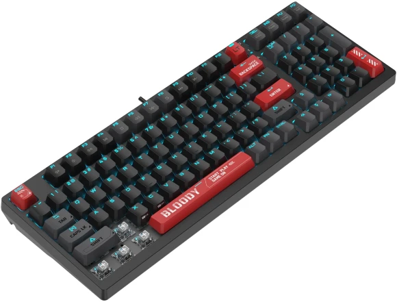 Клавиатура A4Tech Bloody AT98 механическая черный/красный USB for gamer LED (AT98) кабель 1.8м Клавиатура A4Tech Bloody AT98 механическая черный/красный USB for gamer LED (AT98) кабель 1.8м