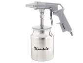 Пистолет пескоструйный Matrix 57328 600л/мин серебристый/черный