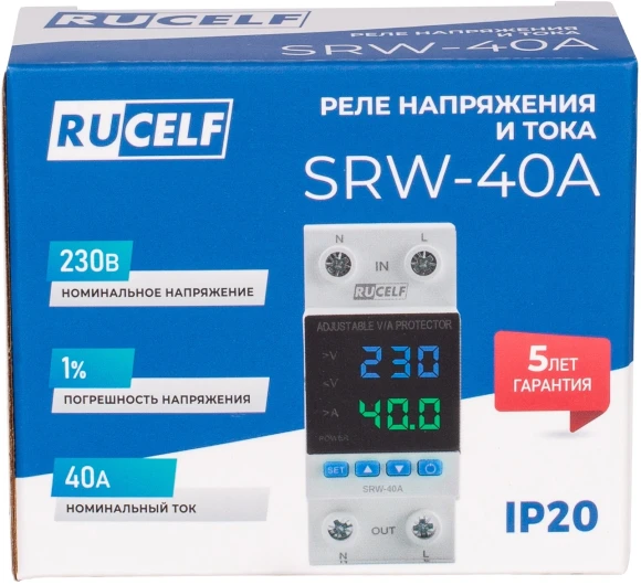 Стабилизатор напряжения Rucelf SRW-63A-WIFI однофазный белый