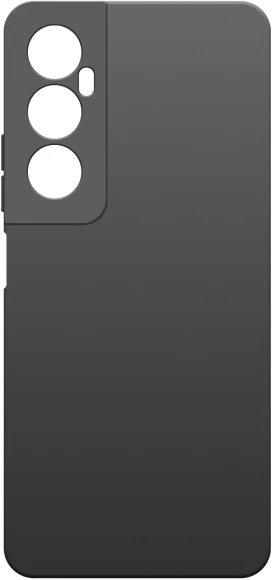 Чехол (клип-кейс) BoraSCO для Realme C65 Silicone Case черный (73384)