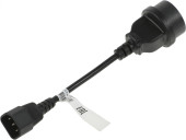 Кабель Powercom SCUT IEC-320 C14 to Socket Type-F 250V 10A Кабель Powercom SCUT IEC-320 C14 to Socket Type-F 250V 10A