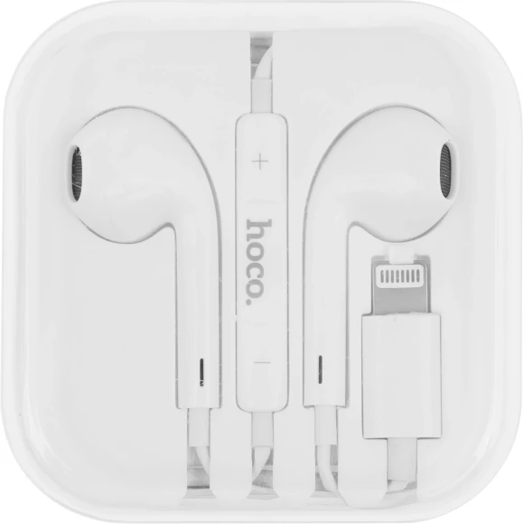 Гарнитура вкладыши Hoco L7 Plus 1.2м белый беспроводные bluetooth в ушной раковине