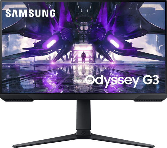 Монитор Samsung 24" Odyssey G3 S24AG320NI черный VA LED 1ms 16:9 HDMI полуматовая HAS Piv 250cd 178гр/178гр 1920x1080 165Hz FreeSync Premium DP WQ 4.5кг