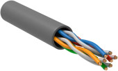 Кабель информационный ITK Generica BC1-C5E04-111-305-TL-R-G кат.5E UTP 4 пары 1Om PVC внутренний 305м серый Кабель информационный ITK Generica BC1-C5E04-111-305-TL-R-G кат.5E UTP 4 пары 1Om PVC внутренний 305м серый