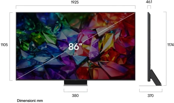 Телевизор LED LG 86" 86MRGB96B6B.ARUG черный титан 4K Ultra HD 120Hz DVB-T2 DVB-C DVB-S2 USB WiFi Smart TV