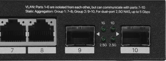 Коммутатор Tenda TEM2010F (L2) 8x2.5Гбит/с 2SFP неуправляемый Коммутатор Tenda TEM2010F (L2) 8x2.5Гбит/с 2SFP неуправляемый