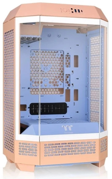 Корпус Thermaltake The Tower 300 Peach Fuzz розовый без БП mATX 8x120mm 6x140mm 2xUSB3.0 audio bott PSU Корпус Thermaltake The Tower 300 Peach Fuzz розовый без БП mATX 8x120mm 6x140mm 2xUSB3.0 audio bott PSU