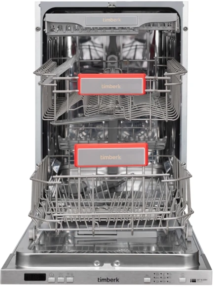 Посудомоечная машина Timberk Set&Dry T-DW45BI103 серебристый (узкая)