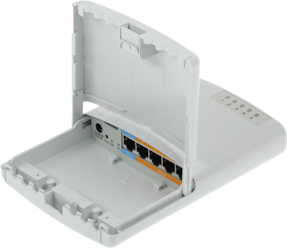 Маршрутизатор MikroTik PowerBox (RB750P-PBR2) 10/100BASE-TX белый Маршрутизатор MikroTik PowerBox (RB750P-PBR2) 10/100BASE-TX белый