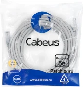 Патч-корд Cabeus PC-UTP-RJ45-CAT.5E-15M U/UTP RJ-45 вил.-вилка RJ-45 кат.5E 15м серый ПВХ Патч-корд Cabeus PC-UTP-RJ45-CAT.5E-15M U/UTP RJ-45 вил.-вилка RJ-45 кат.5E 15м серый ПВХ