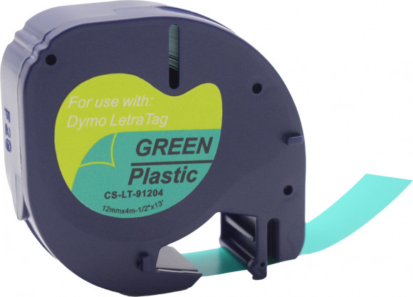 Картридж ленточный Cactus CS-LT-91204 91204 черный на зеленом 12x4 для Dymo Letra Tag LT-100H Картридж ленточный Cactus CS-LT-91204 91204 черный на зеленом 12x4 для Dymo Letra Tag LT-100H