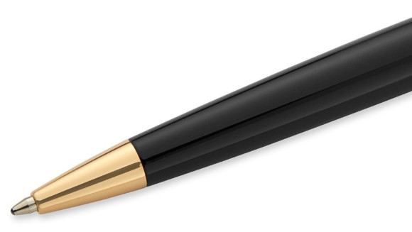 Ручка шариков. Waterman Hemisphere (S0920770) Matte Black GT M син. черн. подар.кор.