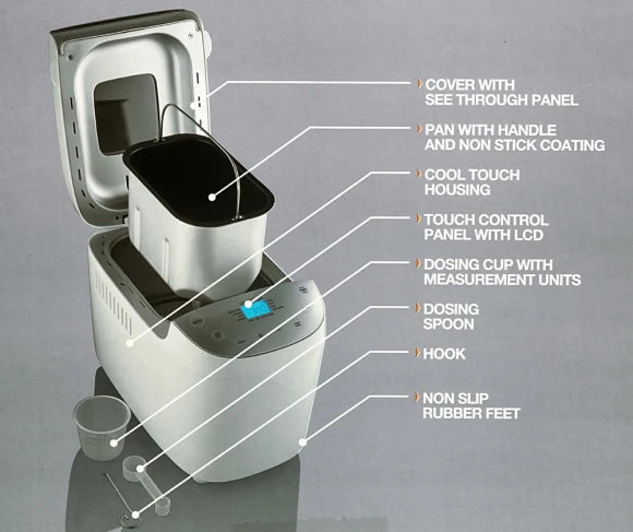 Хлебопечь Gorenje BM1600WG 850Вт белый/серебристый Хлебопечь Gorenje BM1600WG 850Вт белый/серебристый