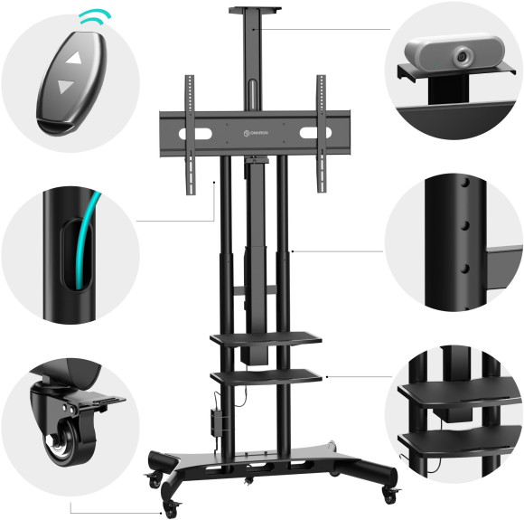 Подставка для телевизора Onkron TS1881 Elift черный 50"-86" макс.90кг напольный наклон Подставка для телевизора Onkron TS1881 Elift черный 50"-86" макс.90кг напольный наклон