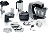 Кухонная машина Bosch Mum5 MUM5X планетар.вращ. 1000Вт черный/серый