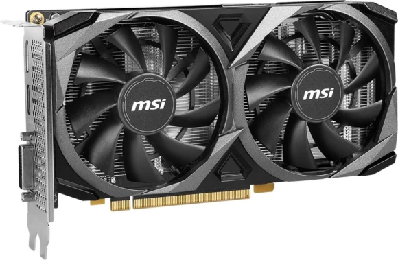 Видеокарта MSI PCI-E 4.0 RTX 3050 VENTUS 2X XS 8G OC NVIDIA GeForce RTX 3050 8Gb 128bit GDDR6 1807/14000 DVIx1 HDMIx1 DPx1 HDCP Ret Видеокарта MSI PCI-E 4.0 RTX 3050 VENTUS 2X XS 8G OC NVIDIA GeForce RTX 3050 8Gb 128bit GDDR6 1807/14000 DVIx1 HDMIx1 DPx1 HDCP Ret