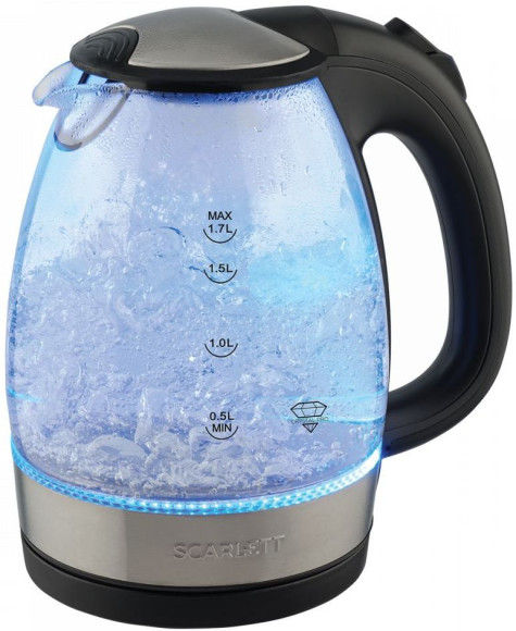 Чайник электрический Scarlett SC-EK27G91 1.7л. черный корпус: стекло/пластик Чайник электрический Scarlett SC-EK27G91 1.7л. черный корпус: стекло/пластик