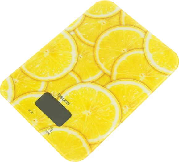 Весы кухонные электронные Beurer KS19 lemon макс.вес:5кг рисунок Весы кухонные электронные Beurer KS19 lemon макс.вес:5кг рисунок