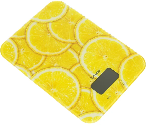 Весы кухонные электронные Beurer KS19 lemon макс.вес:5кг рисунок Весы кухонные электронные Beurer KS19 lemon макс.вес:5кг рисунок