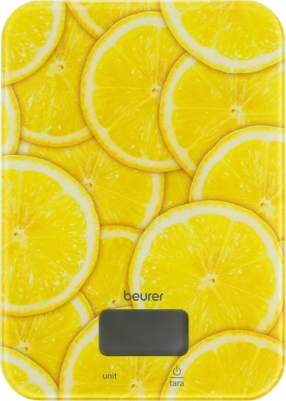 Весы кухонные электронные Beurer KS19 lemon макс.вес:5кг рисунок Весы кухонные электронные Beurer KS19 lemon макс.вес:5кг рисунок