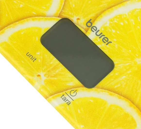 Весы кухонные электронные Beurer KS19 lemon макс.вес:5кг рисунок Весы кухонные электронные Beurer KS19 lemon макс.вес:5кг рисунок