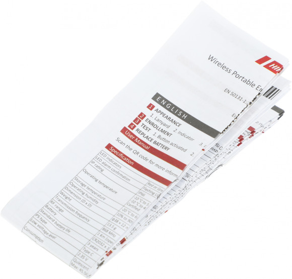 Тревожная кнопка Hikvision Ax Pro DS-PDEBP1-EG2-WE (DS-PDEBP1-EG2-WE) Тревожная кнопка Hikvision Ax Pro DS-PDEBP1-EG2-WE (DS-PDEBP1-EG2-WE)