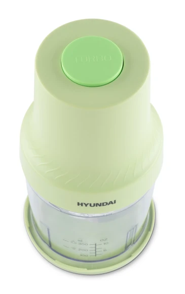 Измельчитель электрический Hyundai HYC-P3128 0.8л. 300Вт салатовый/белый