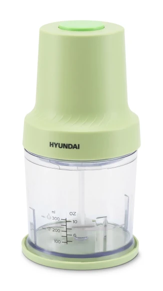 Измельчитель электрический Hyundai HYC-P3128 0.8л. 300Вт салатовый/белый