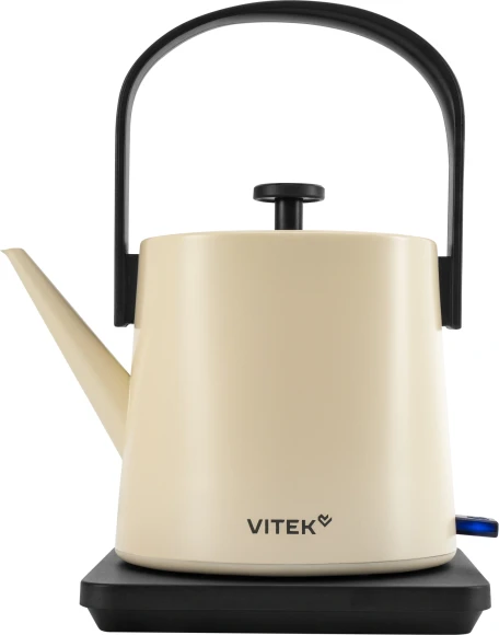Чайник электрический Vitek VT-WK1001 0.8л. 1000Вт белый/черный корпус: металл Чайник электрический Vitek VT-WK1001 0.8л. 1000Вт белый/черный корпус: металл
