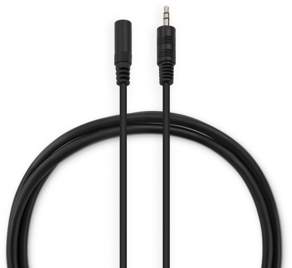 Кабель-удлинитель аудио Buro Jack 3.5 (m)/Jack 3.5 (f) 2м. черный (BAAC003-2) Кабель-удлинитель аудио Buro Jack 3.5 (m)/Jack 3.5 (f) 2м. черный (BAAC003-2)