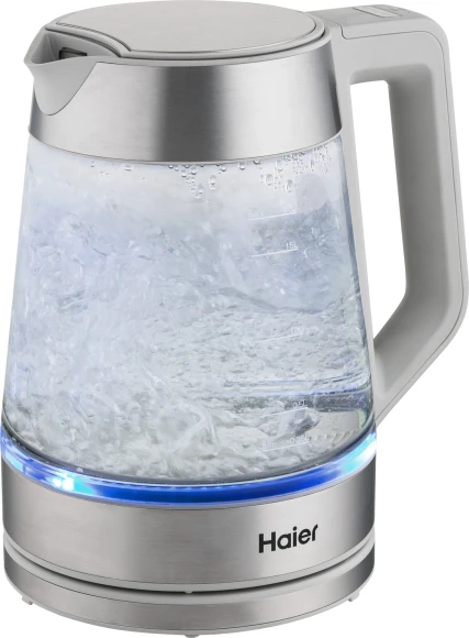 Чайник электрический Haier HK-502 1.5л. 3000Вт серый корпус: нерж.сталь/пластик (TD0029960RU)