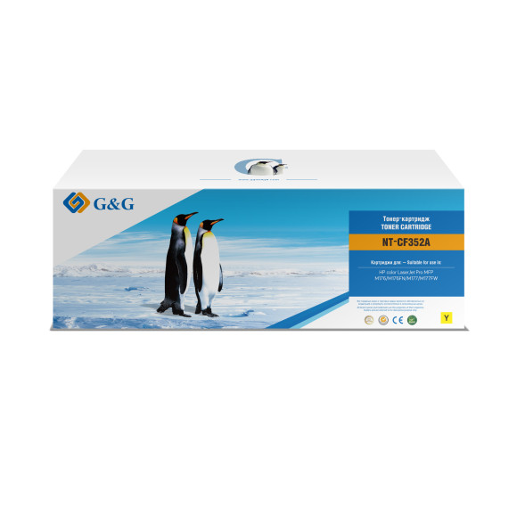 Картридж лазерный G&G GG-CF352A желтый (1000стр.) для HP CLJ Pro MFP M176/M176FN/M177/M177FW