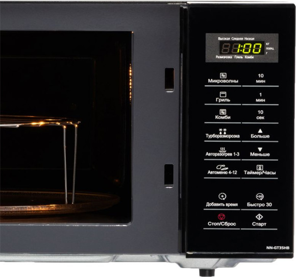 Микроволновая Печь Panasonic NN-GT35HBZPE 23л. 800Вт черный Микроволновая Печь Panasonic NN-GT35HBZPE 23л. 800Вт черный