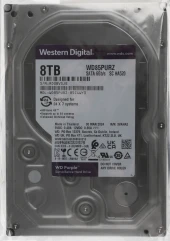 Жесткий диск WD SATA-III 8TB WD85PURZ Surveillance Purple (5640rpm) 256Mb 3.5"