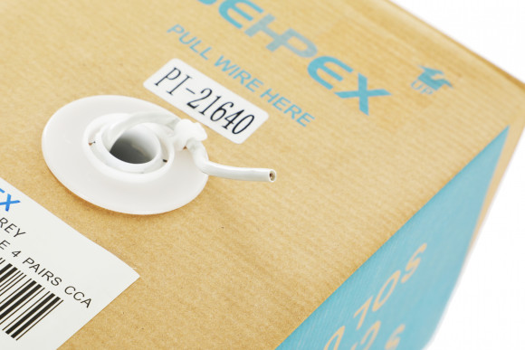 Кабель сетевой UTP 4 пары cat.5E solid 0.40мм CCA 305м серый Кабель сетевой UTP 4 пары cat.5E solid 0.40мм CCA 305м серый