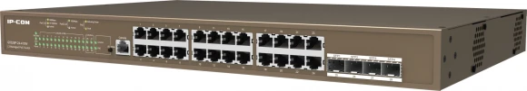 Коммутатор IP-Com G5328P-24-410W (L3) 24x1Гбит/с 4xКомбо(1000BASE-T/SFP) 4SFP 24PoE 370W управляемый