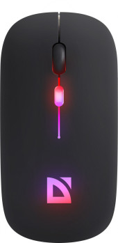 Мышь Defender Delta MM-523 черный оптическая 1000dpi USB для ноутбука 2but (52523)