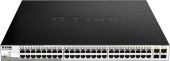 Коммутатор D-Link DGS-1210-52MPP/E2A (L2) 48x1Гбит/с 4SFP 48PoE 740W управляемый Коммутатор D-Link DGS-1210-52MPP/E2A (L2) 48x1Гбит/с 4SFP 48PoE 740W управляемый