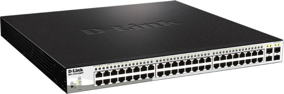 Коммутатор D-Link DGS-1210-52MPP/E2A (L2) 48x1Гбит/с 4SFP 48PoE 740W управляемый Коммутатор D-Link DGS-1210-52MPP/E2A (L2) 48x1Гбит/с 4SFP 48PoE 740W управляемый