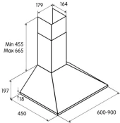Вытяжка каминная Jet Air Gaia CR/A/60 кремовый управление: кнопочное (1 мотор) Вытяжка каминная Jet Air Gaia CR/A/60 кремовый управление: кнопочное (1 мотор)