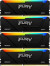 Память DDR4 4x8GB 3200MHz Kingston KF432C16BB2AK4/32 Fury Beast RGB RTL Gaming PC4-25600 CL16 DIMM 288-pin 1.35В dual rank с радиатором Ret