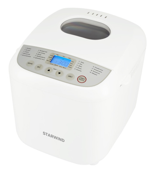 Хлебопечь Starwind SBM2085 600Вт белый/серебристый Хлебопечь Starwind SBM2085 600Вт белый/серебристый