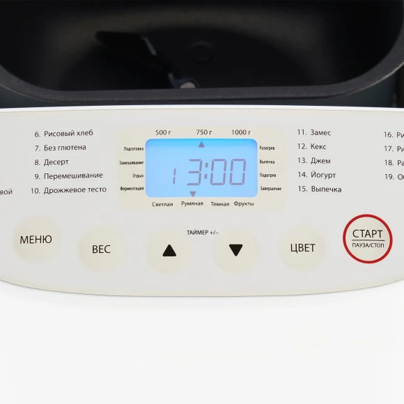 Хлебопечь Starwind SBM2085 600Вт белый/серебристый Хлебопечь Starwind SBM2085 600Вт белый/серебристый