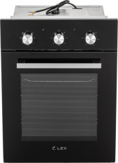 Духовой шкаф Электрический Lex EDM 4570 BL стекло черное