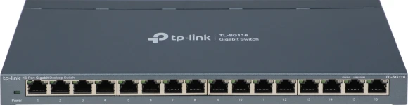 Коммутатор TP-Link TL-SG116 (L2) 16x1Гбит/с неуправляемый