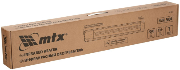 Обогреватель инфракрасный MTX КМИ-2000 2000Вт черный Обогреватель инфракрасный MTX КМИ-2000 2000Вт черный