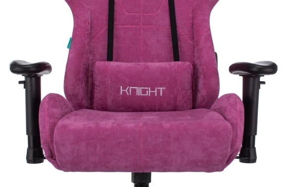 Кресло игровое Zombie VIKING KNIGHT Fabric малиновый Light-15 с подголов. крестов. металл Кресло игровое Zombie VIKING KNIGHT Fabric малиновый Light-15 с подголов. крестов. металл