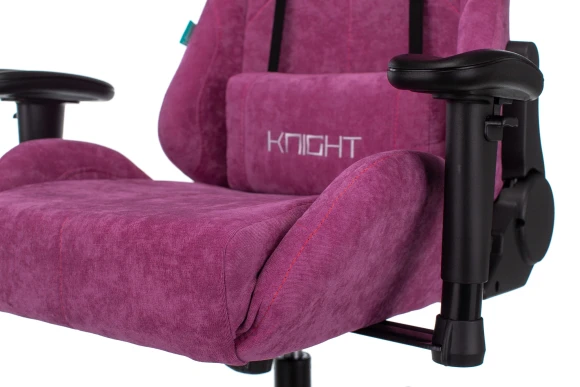 Кресло игровое Zombie VIKING KNIGHT Fabric малиновый Light-15 с подголов. крестов. металл Кресло игровое Zombie VIKING KNIGHT Fabric малиновый Light-15 с подголов. крестов. металл