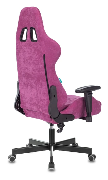 Кресло игровое Zombie VIKING KNIGHT Fabric малиновый Light-15 с подголов. крестов. металл Кресло игровое Zombie VIKING KNIGHT Fabric малиновый Light-15 с подголов. крестов. металл